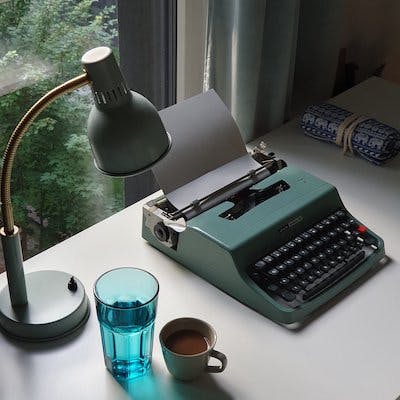 Zielona maszyna do pisania